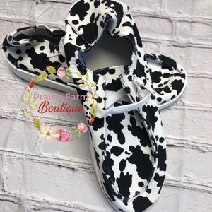 Cow Print Canvas Shoes
